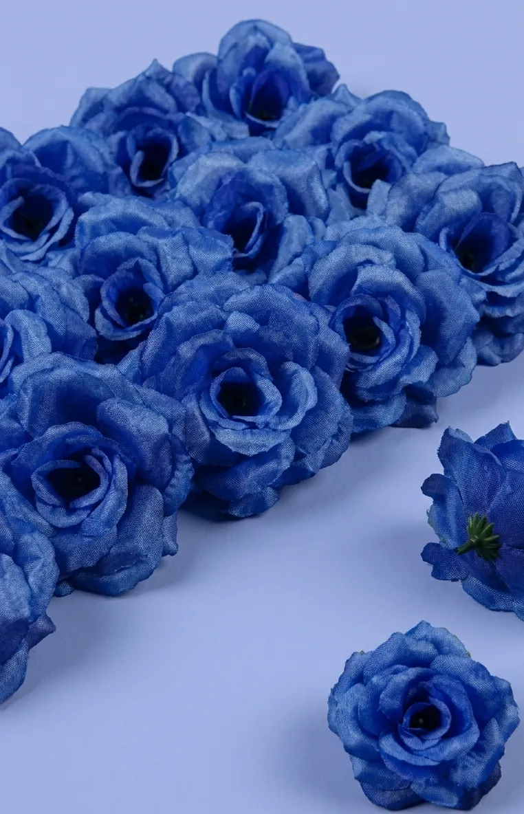 Rosa azul tela