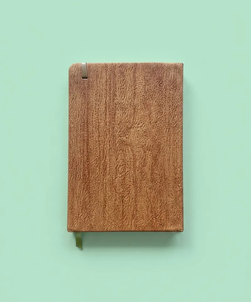 Libreta mostaza wood