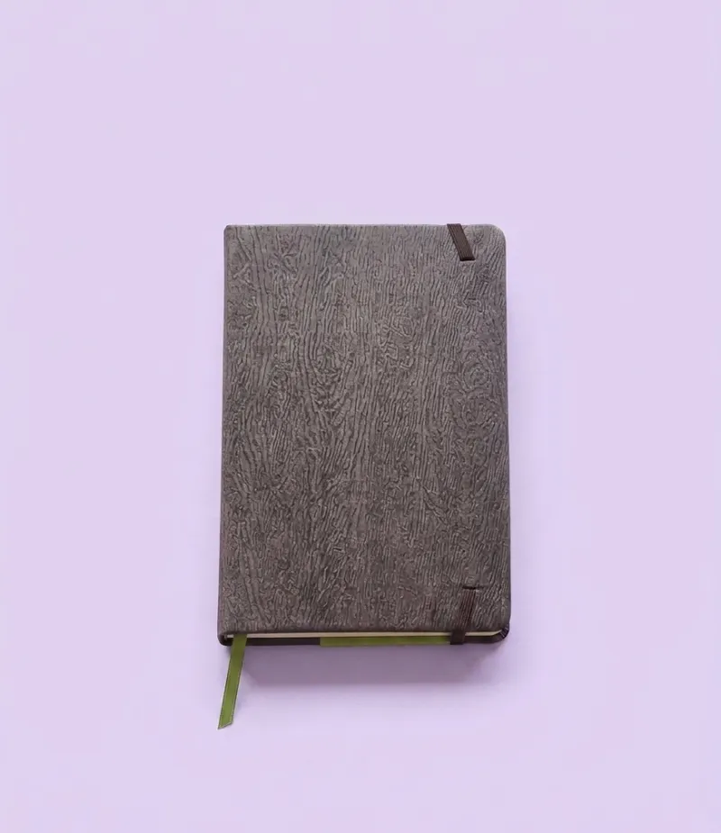 Libreta marrón wood